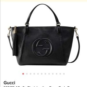 💕Gucci Black Leather Crossbody Bag💕